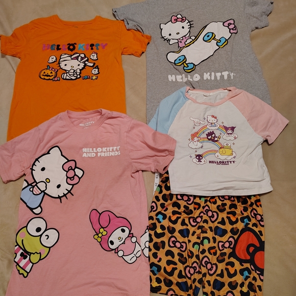 Sanrio Other - Hello Kitty & Friends 5-Piece Clothing Bundle - Shirts & Biker Shorts